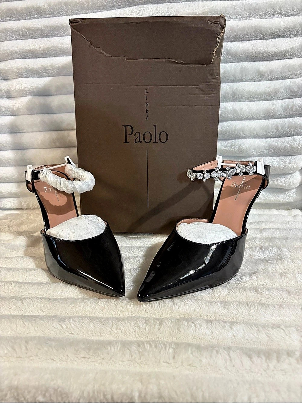 Paolo YNEZ-L Black Heels US 10